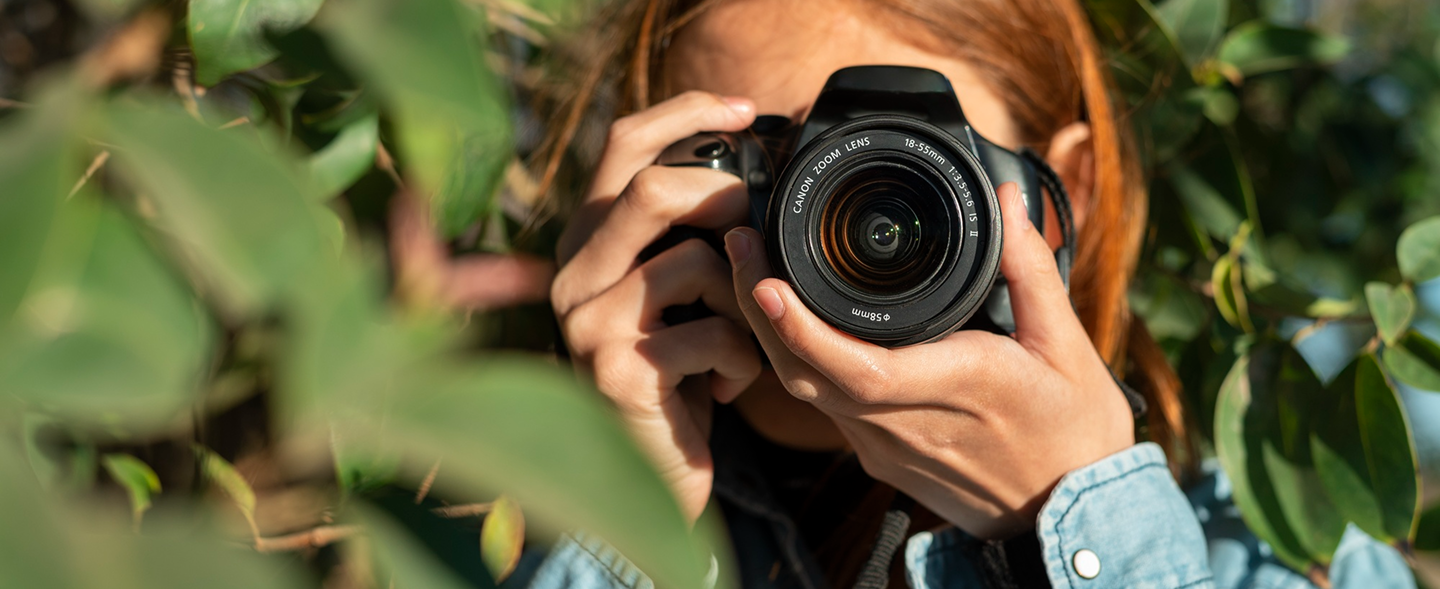 Photographer capturing a moment